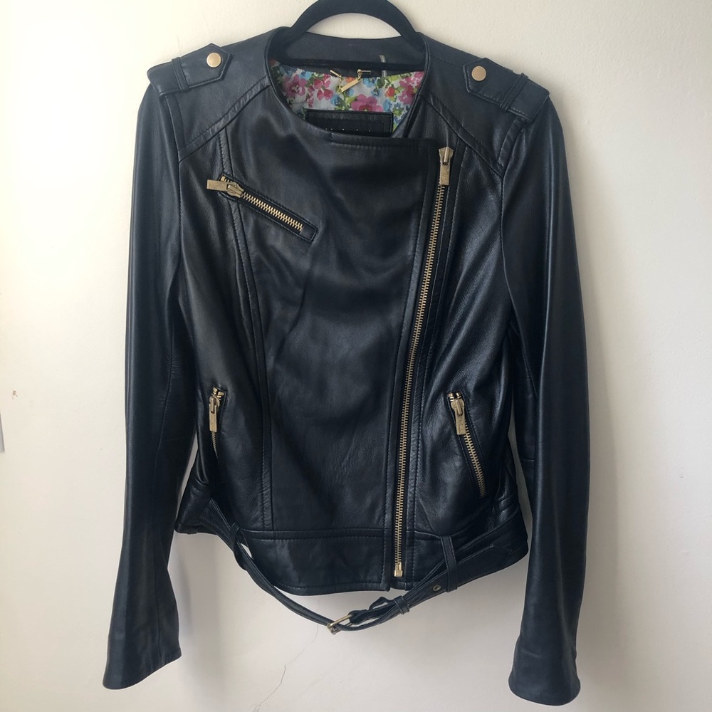Black Rivet Leather Jacket